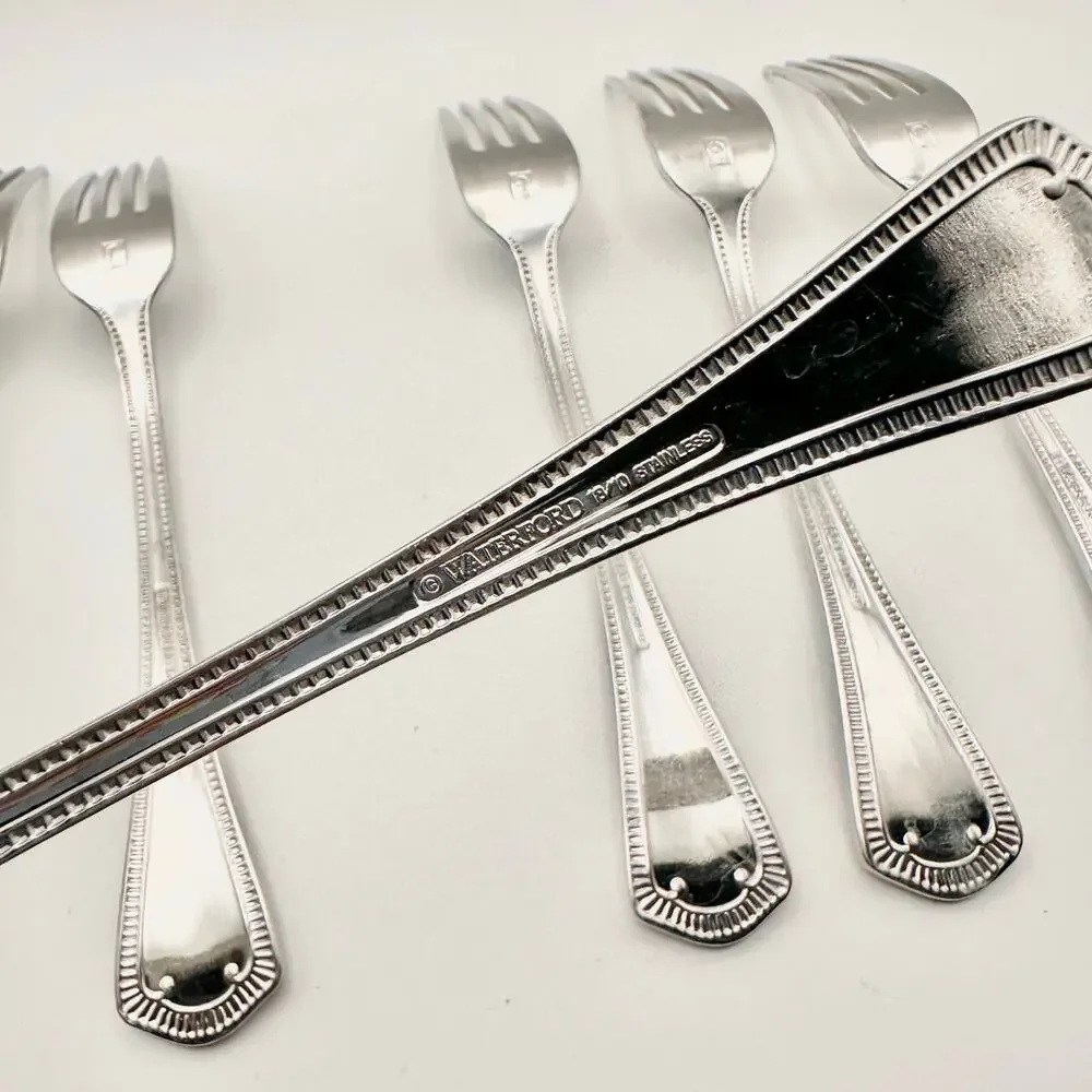Waterford Somerset 18/10 Stainless 6 Salad Forks Replacement Flatware 7